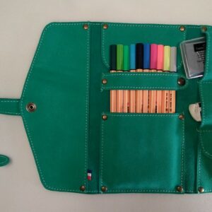 Etui à crayon en cuir petit format